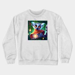 Cute Lemur Drawing Crewneck Sweatshirt